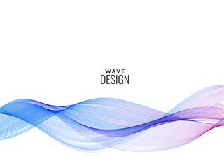 Abstract colorful flow wave design background