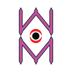 loggo M vector design illustration