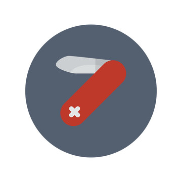recommend clip art: Pocket Knife icon, Flat vector illustration for web and mobile interface, EPS 10