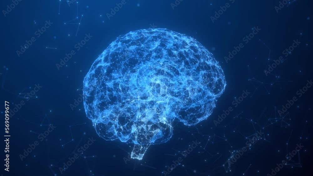 Poster concept of big data and deep learning modern technology. futuristic cyber technology innovations. ai