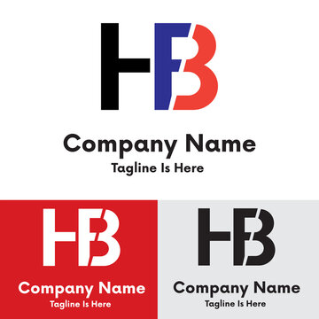 Abstract Letter HFB Logo Design