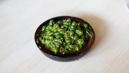 Indonesian traditional food is called karedok leunca.