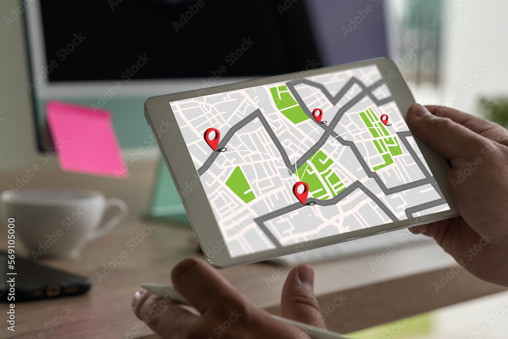 Poster gps route destination maps require the use of gps online mapping in the car, which controls the navi