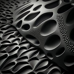 Black rubber illustration. Rubber texture.