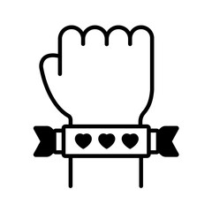 Stone bangle Vector Icon

