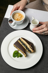 delicious homemade dessert on the table
