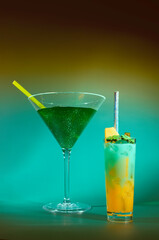 A Duo of St. Patrick's Day Cocktails:  A Festive Shooter Cocktail & a Green Martini