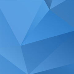 Abstract Blue Triangle Geometric Background, Vector Illustration.