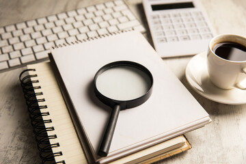 Notepad, magnifier, keyboard and calculator