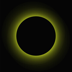 Circle illuminate light frame with color gradient