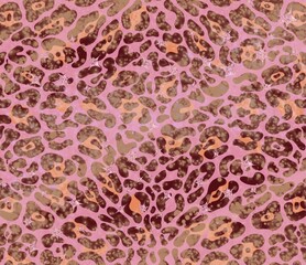 Zebra and leopard animal print with glitter texture. Abstract background. Gold texture. Green, orange, gold shine colours.