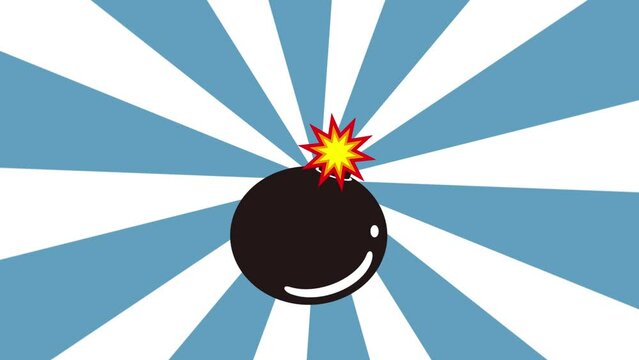 ダイナマイトとアメリカンコミック風の吹き出し