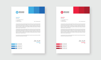 Editable A4 business letterhead design template