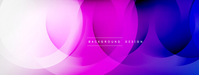 Light geometric abstract background with lines, circles