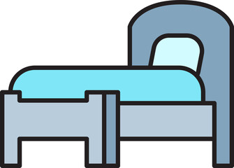 bed and mattress icon