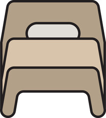 bed and mattress icon