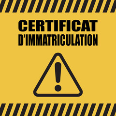 Logo certificat d'immatriculation.