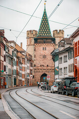 Obraz premium tram in the big city