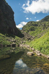Fototapeta na wymiar A mountain lake in the Pyrenees