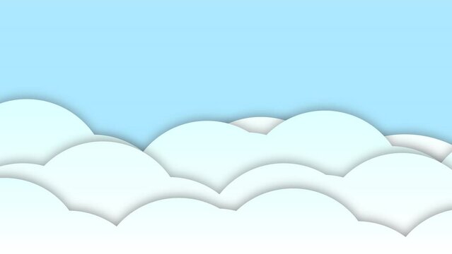 Blue sky above the clouds