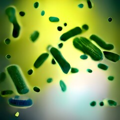 microscopic bacteria. Legionella pneumophila illustration