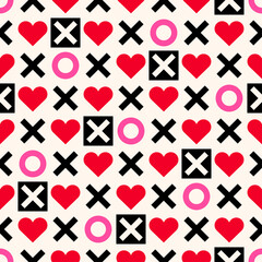 Geometric heart and text 