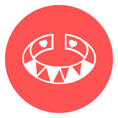 Bold bangle Vector Icon

