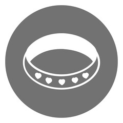 Stone bangle Vector Icon
