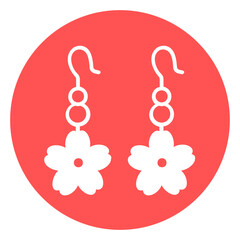 Female fashion Vector Icon

