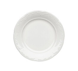 Empty plate isolated on white background