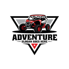 Adventure buggy vehicle illustration logo vector © winana