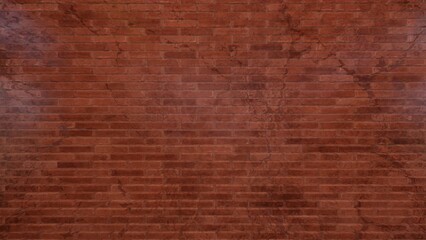 Exposed brick wall with old texture. 3d renders