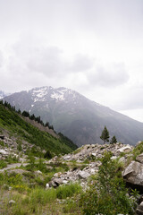 Fototapeta na wymiar Mountains in Georgia Mestia Ushba 