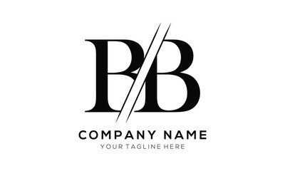 BB letter logo design template elements. BB letter vector logo.