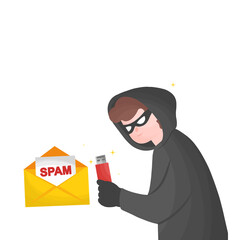 cyber hacker hacking data