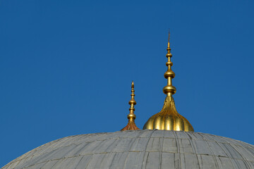 Fototapeta na wymiar The Hagia Sophia Mosque.Hagia Sophia in Istanbul. The world famous monument of Byzantine architecture. Turkey.