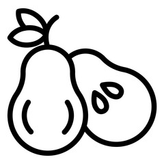 Vector Design Pear Icon Style