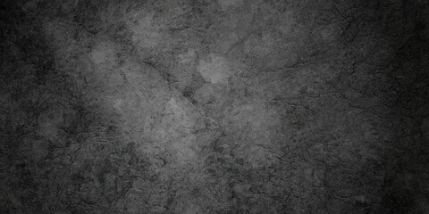 Dark black stone wall grunge backdrop texture background. monochrome slate grunge concrete wall black backdrop vintage marbled textured border background.	