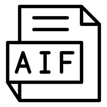 vector  aif icon style