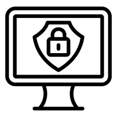 Vector Design Cyber Security Icon Style