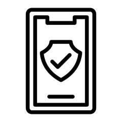 Vector Design Mobile Safety Icon Style