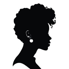 Black woman silhouette