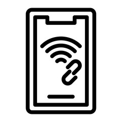 Vector Design Mobile Hotspot Icon Style