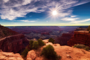 Just like the grand canyon state beautiful sunlight