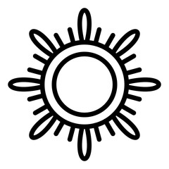 vector  sun icon style