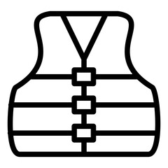 vector  life jacket icon style