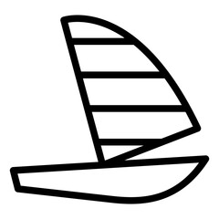 Vector Design Windsurf Icon Style