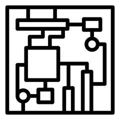 Vector Design Motherboard Icon Style