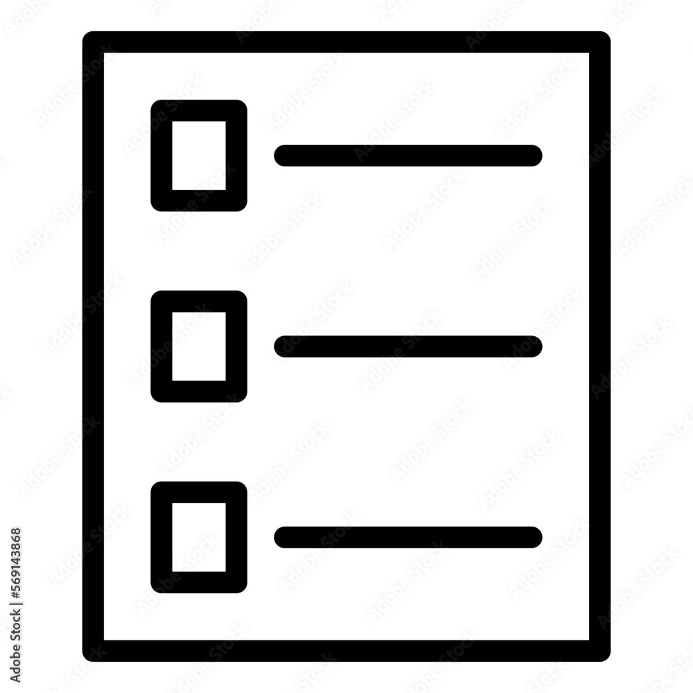 Poster vector design checklist icon style