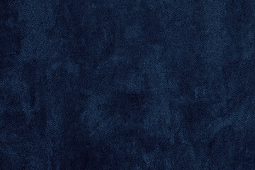 Navy blue color textured surface. Dark textile texture. Indigo colour abstract grunge background - obrazy, fototapety, plakaty